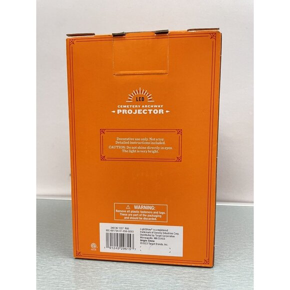 Hyde & Eek Cemetery Archway Projector Projection Wall Door Light Decor 6' width - Picture 5 of 7